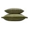 Major Collection Cushion in Green Velvet with Fringes from Lo Decor, Image 1