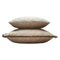 Major Collection Cushion in Beige Velvet with Fringes from Lo Decor 1