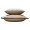 Major Collection Cushion in Beige Velvet with Fringes from Lo Decor, Image 1