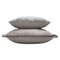 Major Collection Cushion in Grey Velvet with Fringes from Lo Decor, Image 1