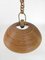 Vintage Rattan and Bamboo Pendant Light, Italy, 1970s 5