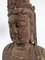 Artista Cinese, Grande Busto di Bodhisattva, XIX secolo, Legno intagliato, Immagine 5