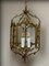 French-Style Lantern with Hand-Carved Glass, 1950, Image 1