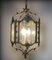 French-Style Lantern with Hand-Carved Glass, 1950, Image 5
