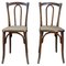 French Cined Wooden Bistro Chairs, Set of 2 1