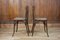 French Cined Wooden Bistro Chairs, Set of 2, Image 4