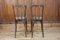 French Cined Wooden Bistro Chairs, Set of 2 3