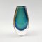 Mid-Century Scandinavian Modern Sommerso Glass Vase by Vicke Lindstrand for Kosta, Sweden, 1960s 3