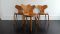 Model 3130 Grand Prix Chairs by Arne Jacobsen for Fritz Hansen, 1967, Set of 4 3