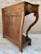 French Marquetry Walnut Console with Drawer, 1950s, Image 13