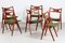 Teak CH 29 Sawbuck Chairs by Hans J. Wegner for Carl Hansen & Søn, 1950s-1960s, Set of 6 2