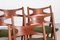 Teak CH 29 Sawbuck Chairs by Hans J. Wegner for Carl Hansen & Søn, 1950s-1960s, Set of 6 5