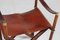 Mid-Century Danish Director's Chair in Elm, Leather & Brass, 1960s, Image 6