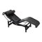 LC-4 Sessel aus schwarzem Leder von Le Corbusier, 1990er 1