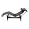 LC-4 Lounge Chair in Black Leather by Le Corbusier, 1990s 2