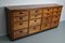 Belgian Industrial Oak Apothecary Cabinet, 1940s, Image 5