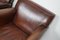 Vintage Art Deco Dutch Cognac Leather Club Chairs, Set of 2 18