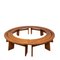 Dining Table and Benches in Elm from Pierre Chapo, 1970s, Set of 5, Image 5