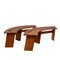 Dining Table and Benches in Elm from Pierre Chapo, 1970s, Set of 5 7