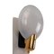 Wall Sconces in Glass & Brass, 1960s, Set of 2, Image 4