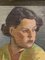 Finnish Artist, Young Woman in a Yellow Dress, 1930s, Oil on Canvas, Framed 8