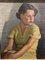 Finnish Artist, Young Woman in a Yellow Dress, 1930s, Oil on Canvas, Framed 10