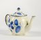 Teapot in White & Blue Ceramic from Brocca Rogue, 1950s 3