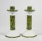 Bamboo Shape Ceramic Candleholders from Costa, Italy, 1960s, Set of 2 5