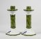 Bamboo Shape Ceramic Candleholders from Costa, Italy, 1960s, Set of 2, Image 8