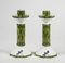 Bamboo Shape Ceramic Candleholders from Costa, Italy, 1960s, Set of 2 1