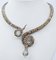 Rose Gold and Silver Snake Necklace, 1960s, Image 2