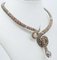 Rose Gold and Silver Snake Necklace, 1960s 3