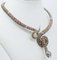 Rose Gold and Silver Snake Necklace, 1960s, Image 3