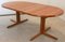 Danish Tingsryd Round Extended Dining Table 5