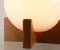 Lámpara de mesa y base de madera, Imagen 5