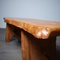 Grande Table Console Mid-Century en Tronc d'Arbre Rustique, 1960s 6