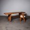 Grande Table Console Mid-Century en Tronc d'Arbre Rustique, 1960s 3