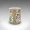 Kleines chinesisches Famille Rose Gewürzglas aus Keramik, 1900er 2