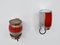 Lanterne piccole in vetro soffiato rosso e bianco attribuite a Fulvio Bianconi per Venini, 1968, Italia, set di 2, Immagine 5