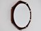 Italian Backlit Mirror in Curved Rosewood Plywood by Isa Bergamo, 1968 3