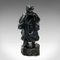 Petit Onyx Noir Sculpté à la Main Art Déco Vintage, 1940s 5