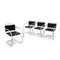 MR Chairs with Armrests by Ludwig Mies Van Der Rohe for Knoll, 1980s, Set of 4 3