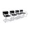 Chaises MR avec Accoudoirs par Ludwig Mies Van Der Rohe pour Knoll, 1980s, Set de 4 1