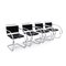 MR Chairs with Armrests by Ludwig Mies Van Der Rohe for Knoll, 1980s, Set of 4 1