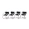 MR Chairs with Armrests by Ludwig Mies Van Der Rohe for Knoll, 1980s, Set of 4 4