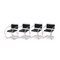 MR Chairs with Armrests by Ludwig Mies Van Der Rohe for Knoll, 1980s, Set of 4, Image 4