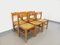Vintage Chairs in Light Wood and Straw, 1980s, Set of 6 8