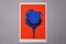 Otto Piene, Red/Blue Poppy, 1978, Color Serigraph 7