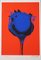 Otto Piene, Coquelicot Rouge/Bleu, 1978, Sérigraphie Couleur 1