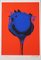 Otto Piene, Rot/Blauer Mohn, 1978, Farbserigrafie 1